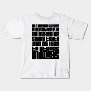 Be Kind Always Kids T-Shirt